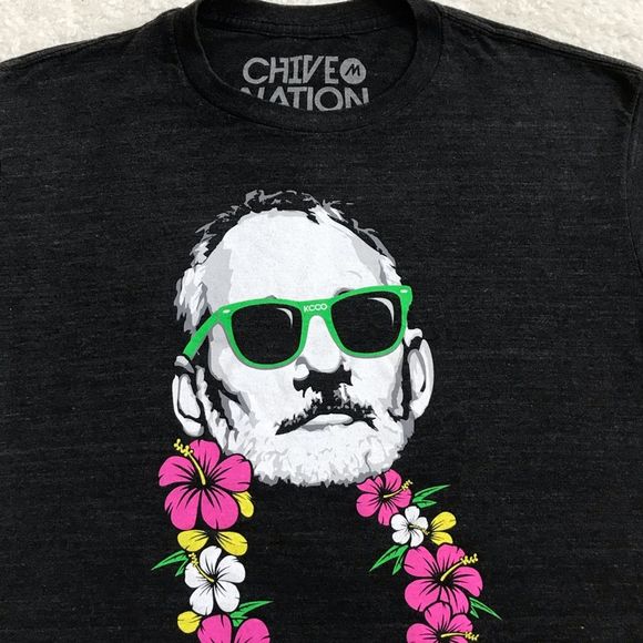 Chive Nation Bill Murray Black Graphic Short Sleeve Graphic Tee - Picture 3 of 5